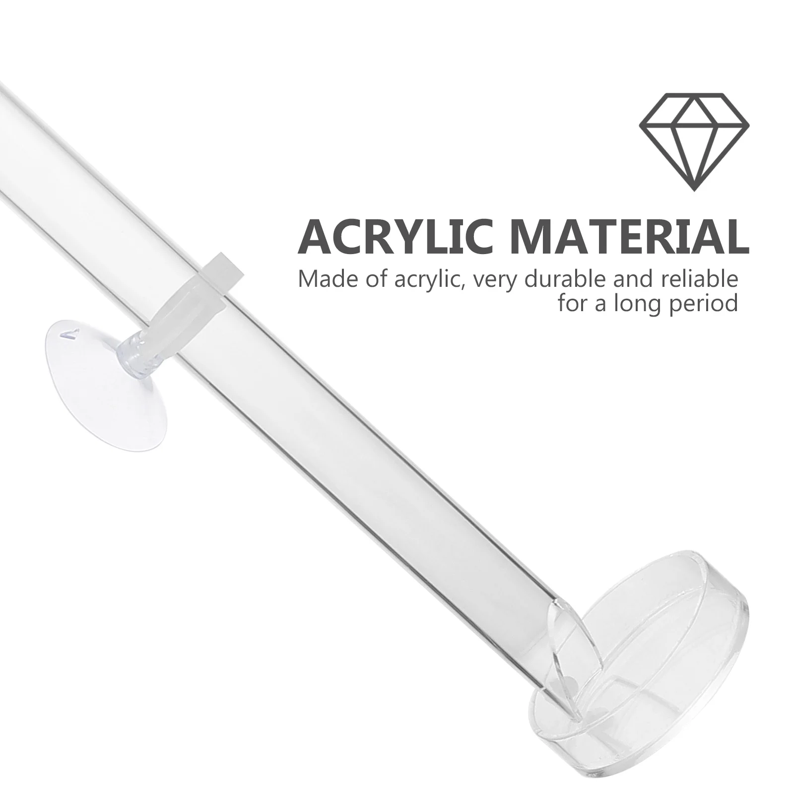 

1Set Shrimp Feeder Tube Transparent Acrylic Durable Aquarium Fish Tank Food Dispenser Strong Suction Cup Shrimp Feeder Tube