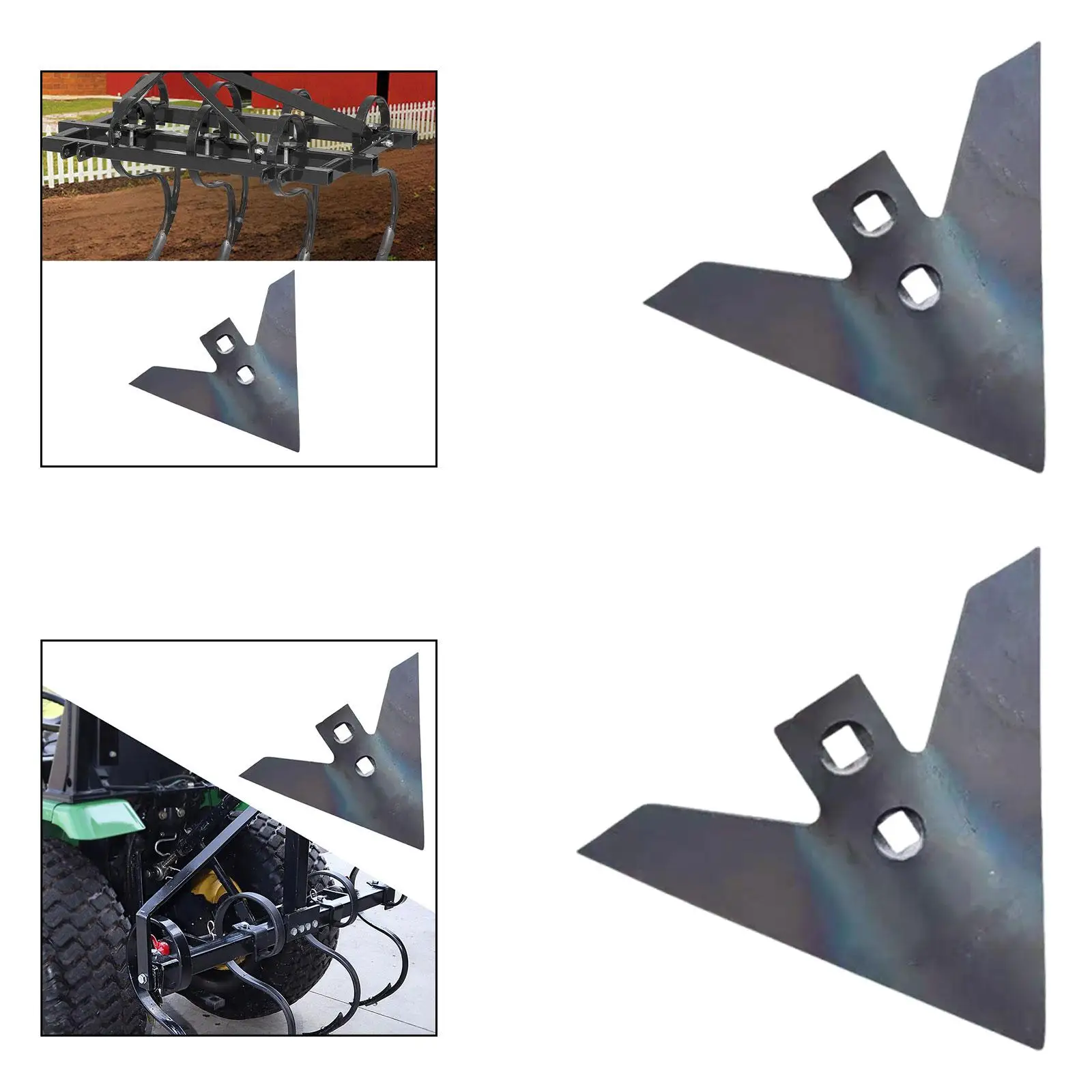 Field Cultivator Hoe Blade Head 4mm Thickness with Screws Generic Accessory for