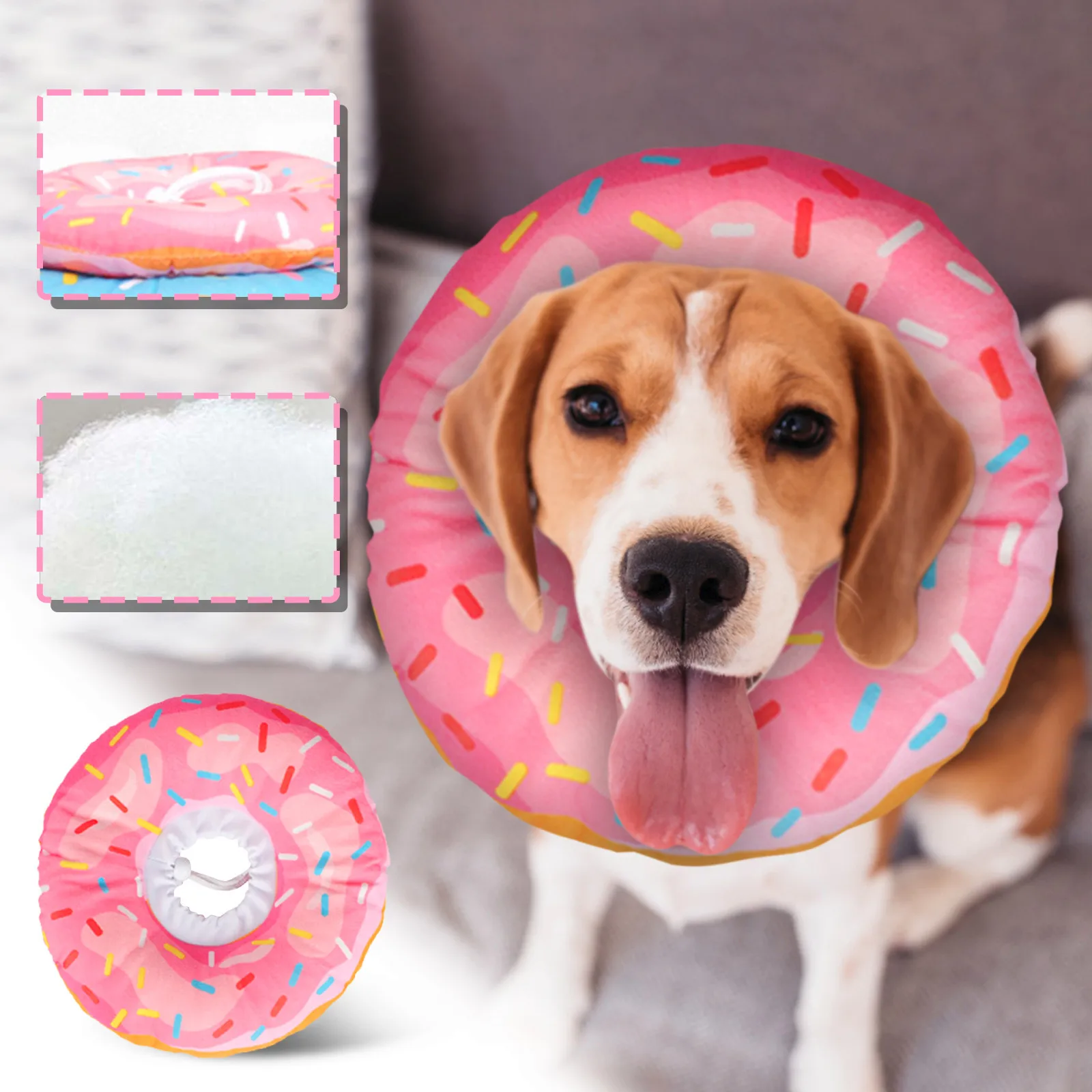 Protection Circle Elizabeth Pet Cat Collar Soft Sterilization Medical Wound Recovery Anti-scratch Healing Circle Dog Headgear