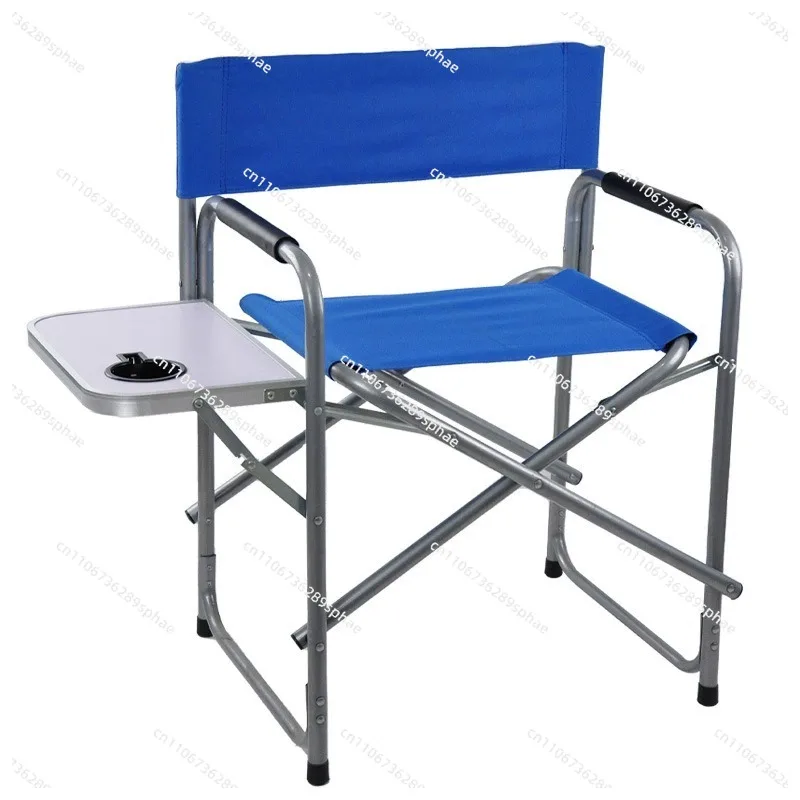 Portable storage stall folding chair, casual sketching outdoor camping chair with table board