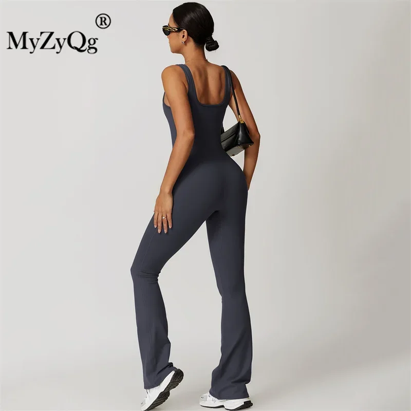 MyZyQg Women Ballet Dance Aerial Sleeveless Yoga Jumpsuit Thin Belly Micro Fitness Sports Running Tracksuit Gym Sportswear