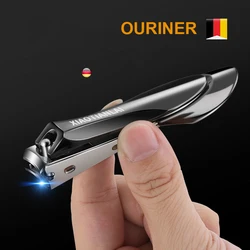 Nail Clippers Stainless Steel Sharpest Nail Cutter Duty Curved Edge for Adult Men Women Swing Out Nail Cleaner/File