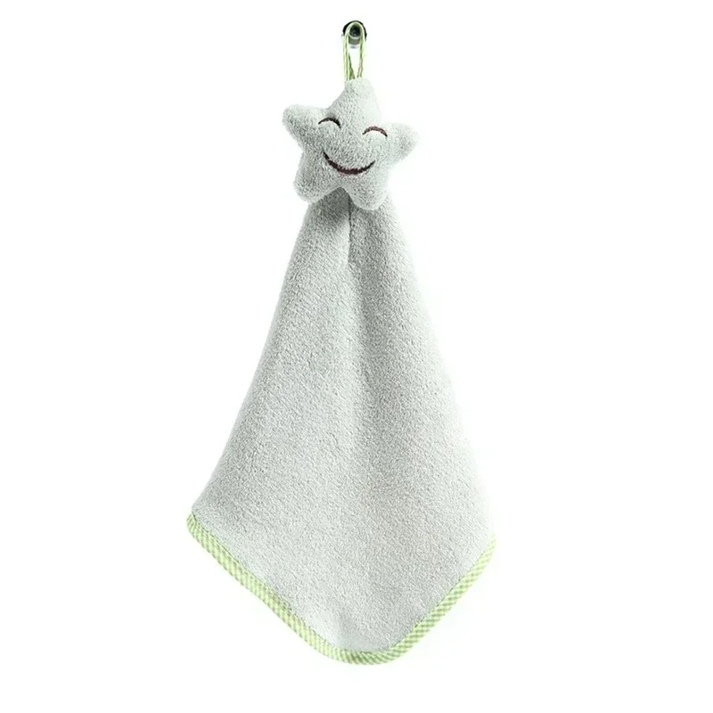 Bathroom Supplies Hanging Cute Coral Velvet Hand Towel Kitchen Thickened Absorbent Lint-free Dishcloth Washcloth Acccessories