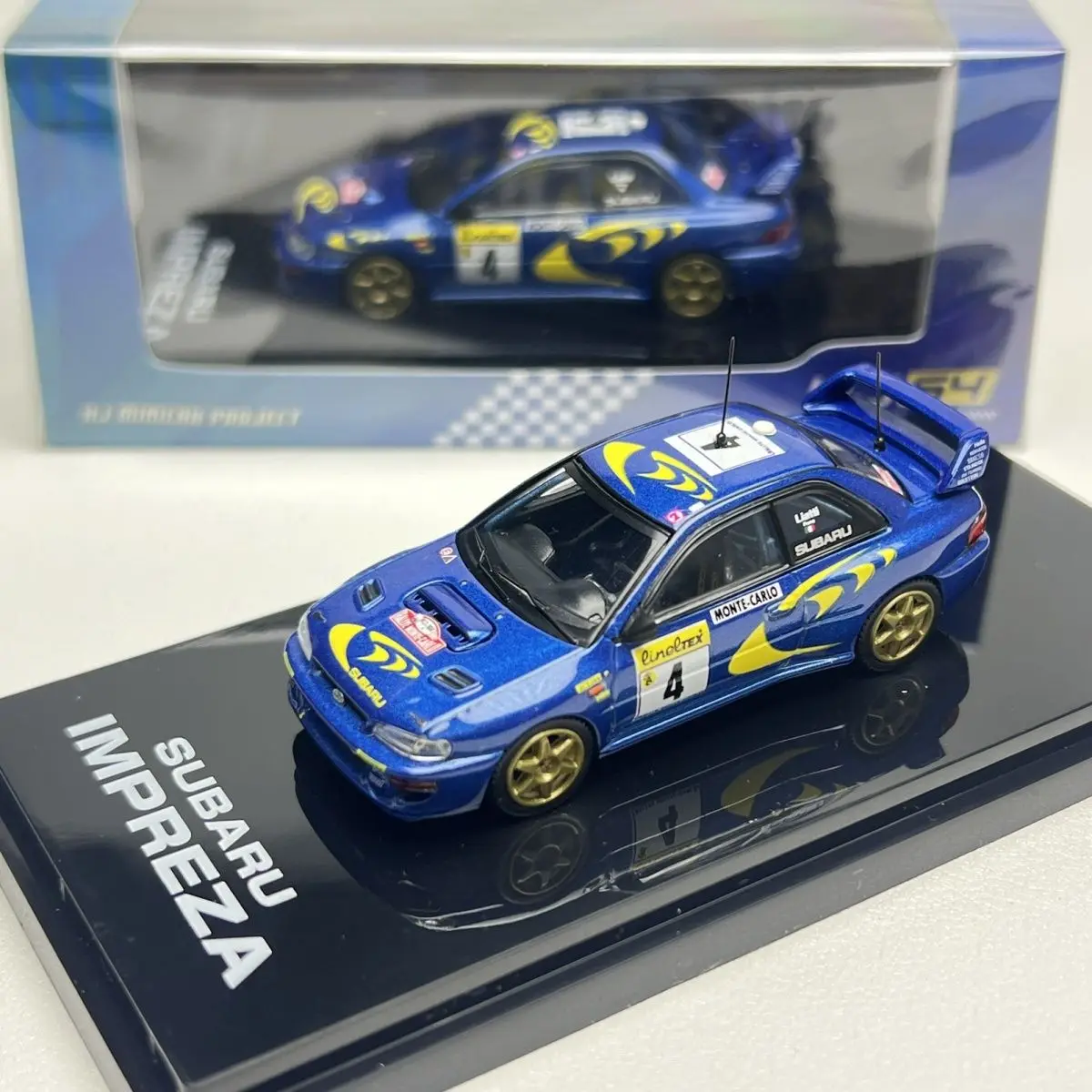 Hobby Japón 1:64 Impreza WRC 1997 coche de aleación de rally fundido a presión y vehículos de juguete modelo de coche modelo a escala en miniatura coche de juguete para niños