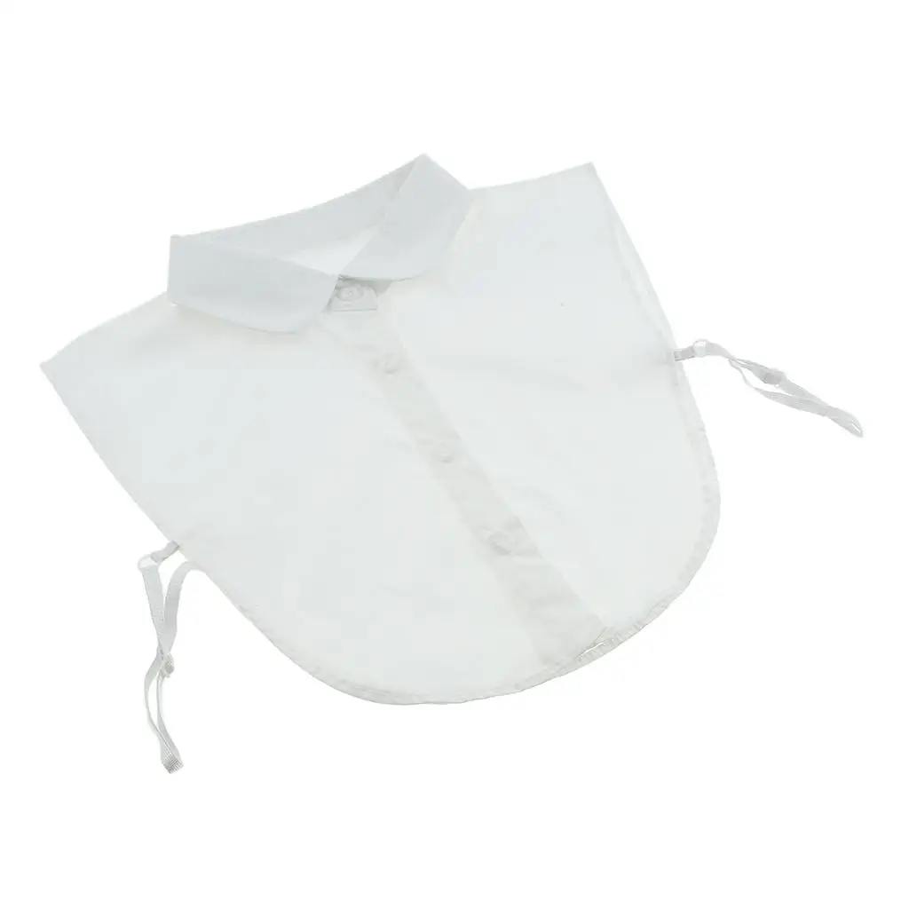 Detachable Fake Collar Pure Cotton Blouse Bibs Stylish False Doll Collar Half Shirt for Women Girls Daily and Party Use