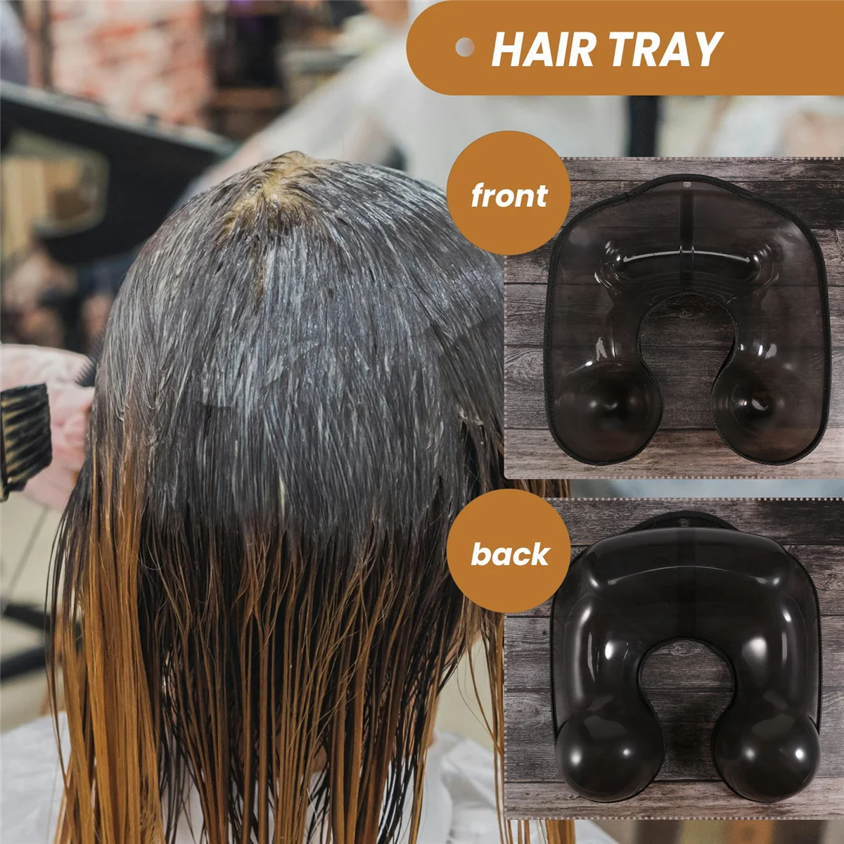 

Better Quality Salon Hairdressing Neck Tray Perm Container Neck Shaped Shoulder Hair Tray Clothing Protector