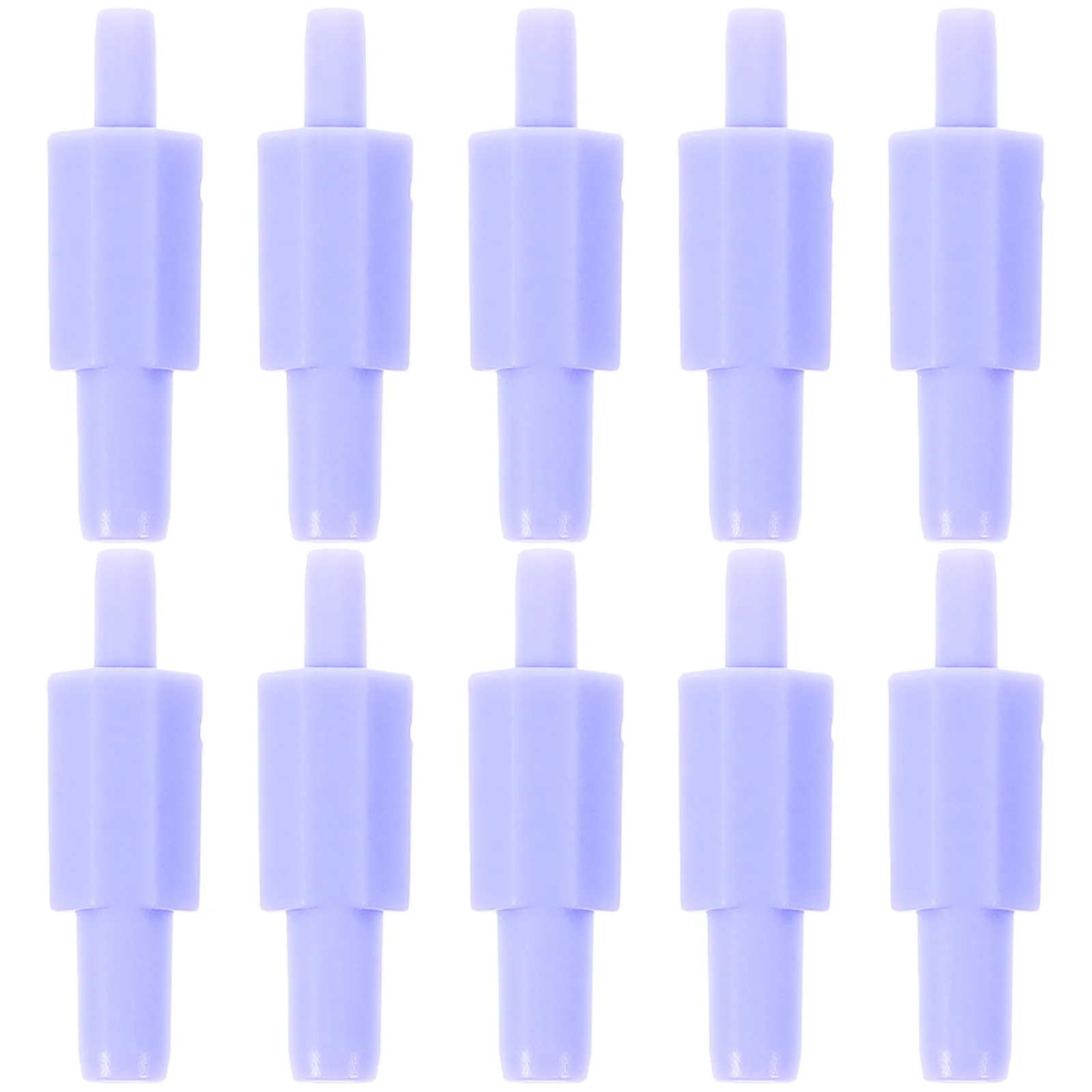 

10Pcs Purple Breastpump Hose Connectors Electric Breastpump Replacement Fittings for Double Pumping No Leak Feeding