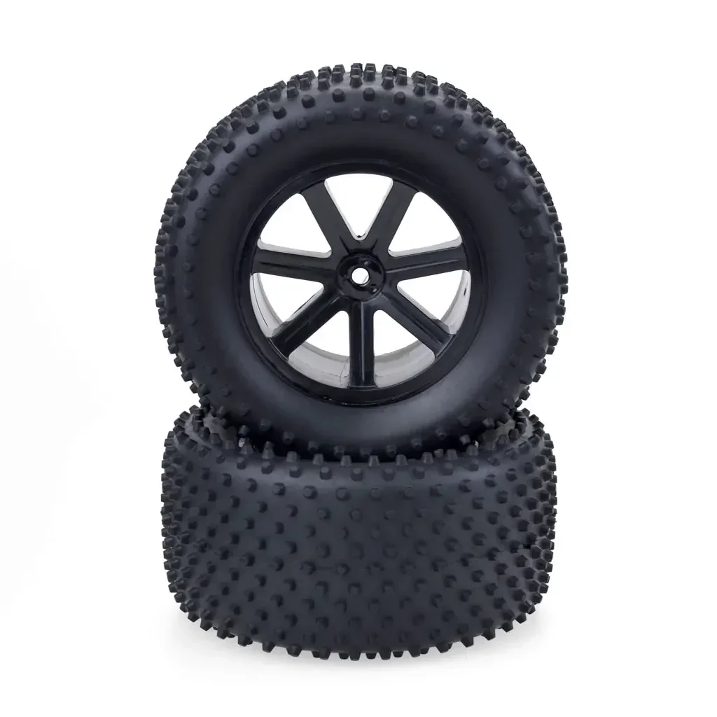 4 Stuks Desert Truck 102 Mm Rubber Spons Banden Velg Wielen Hub Hex Voor Rc 1/10 Auto Hsp off Road