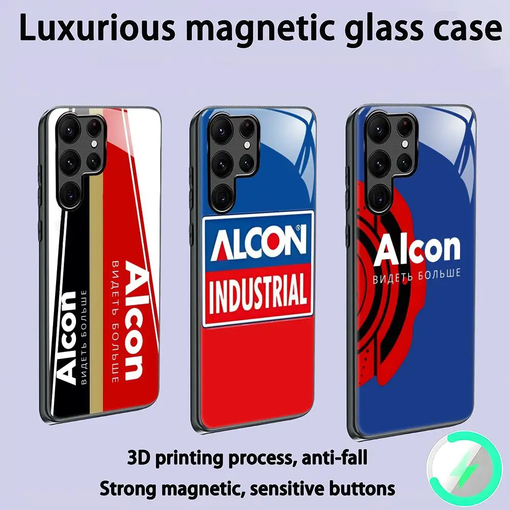 Brand alcon brake pads Phone Case For Samsung S26 S25 S24 S23 S22 S21 S20 Plus Ultra Glass Magnetic Case