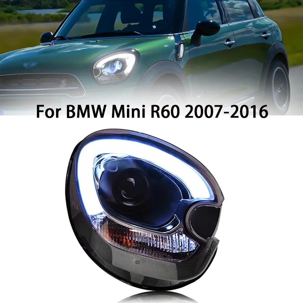 Car Headlights For BMW Mini R60 Countryman 2007-2016 LED Headlamp Assembly Upgrade High Configure Projector Lens Accessories Kit