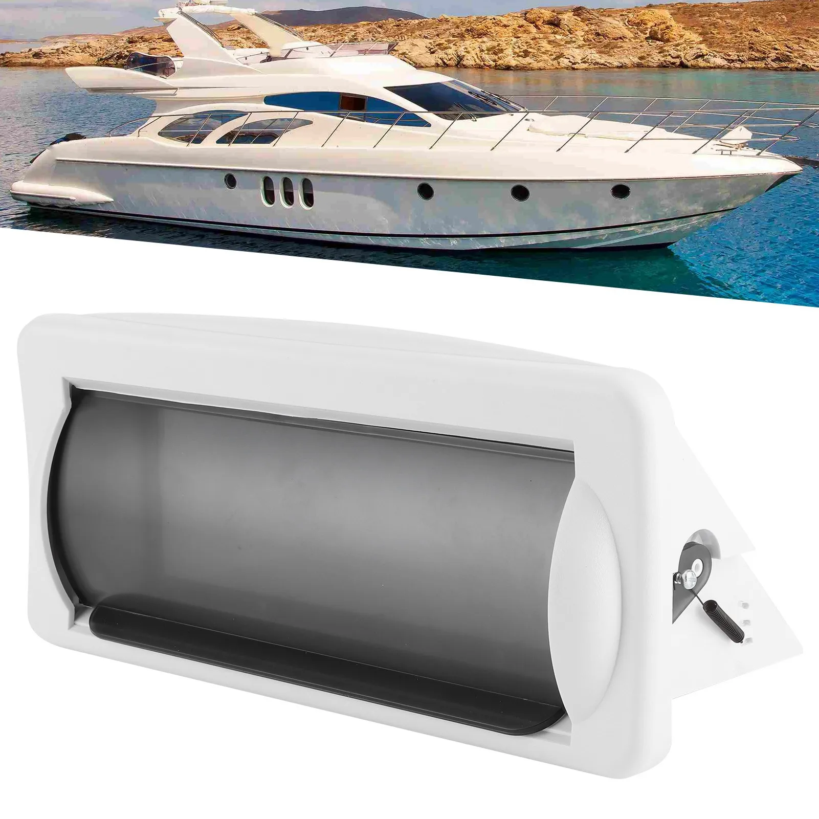 Marine Boat Single DIN DVD Radio Shield Waterproof Cover Splash Guard Flush Mount