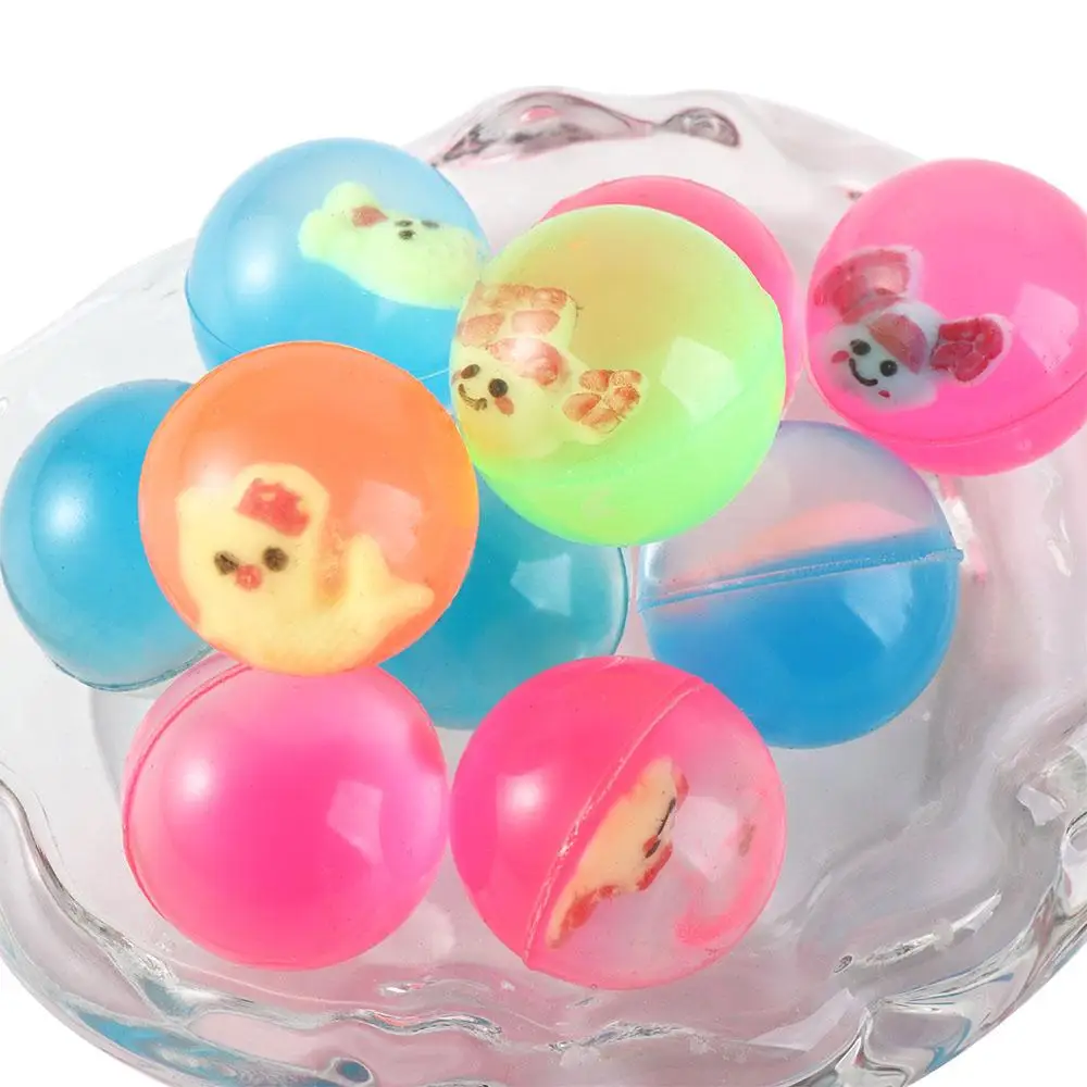 10PCS สี Cloud Bouncy Balls ยาง 25 มม.ของเล่นเด็กลูกยางปลอดภัยเป็นอันตรายฟรีเกมกีฬายืดหยุ่นลูกกระโดด