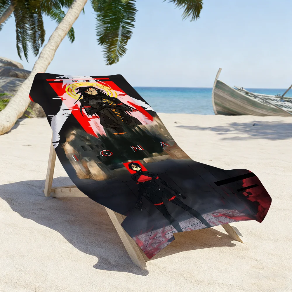Game Signalis-S Towel Sports Quick Dry Travel Camping Gear Sandproof Soft Light Large Beach Towel