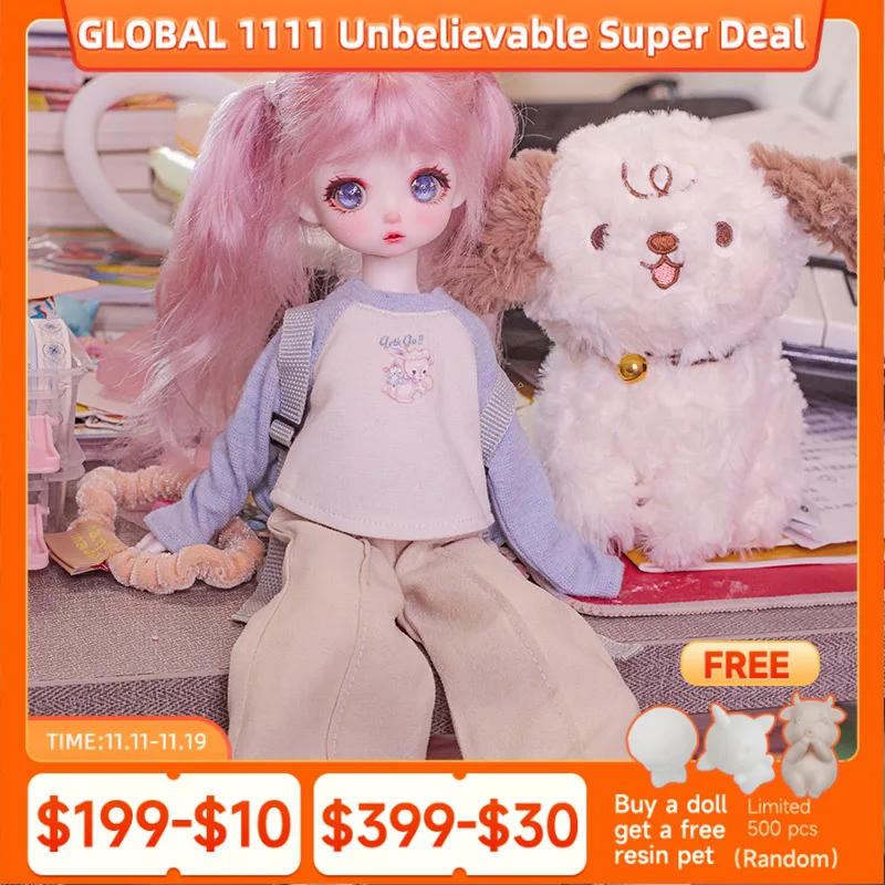 

BJD Doll Fura 1/6 Sweet little Girl Female Otaku Child Anime Doll Big Eyes And Small Mouth Resin Toys Movable Joint Doll TOYS