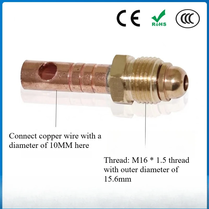 

Аксессуары для аргонодуговой сварочной горелки WP26: интегрированный соединитель 10 мм, верхний соединитель, передний соединитель для аргонодуговой сварочной горелки.