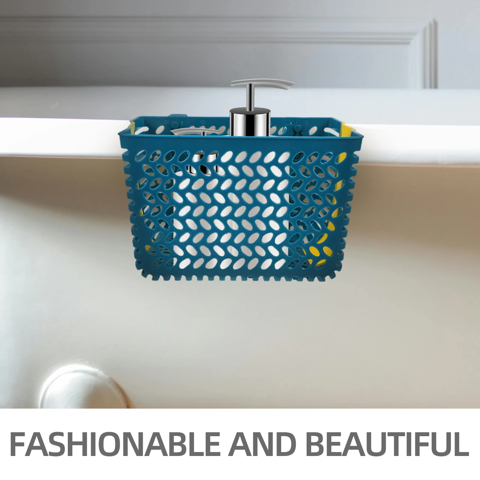 

Sturdy Plastic Storage Basket For Poolside Outdoor Use Durable Hanging Organizer Essentials Holder Pool Area Decor Hanging