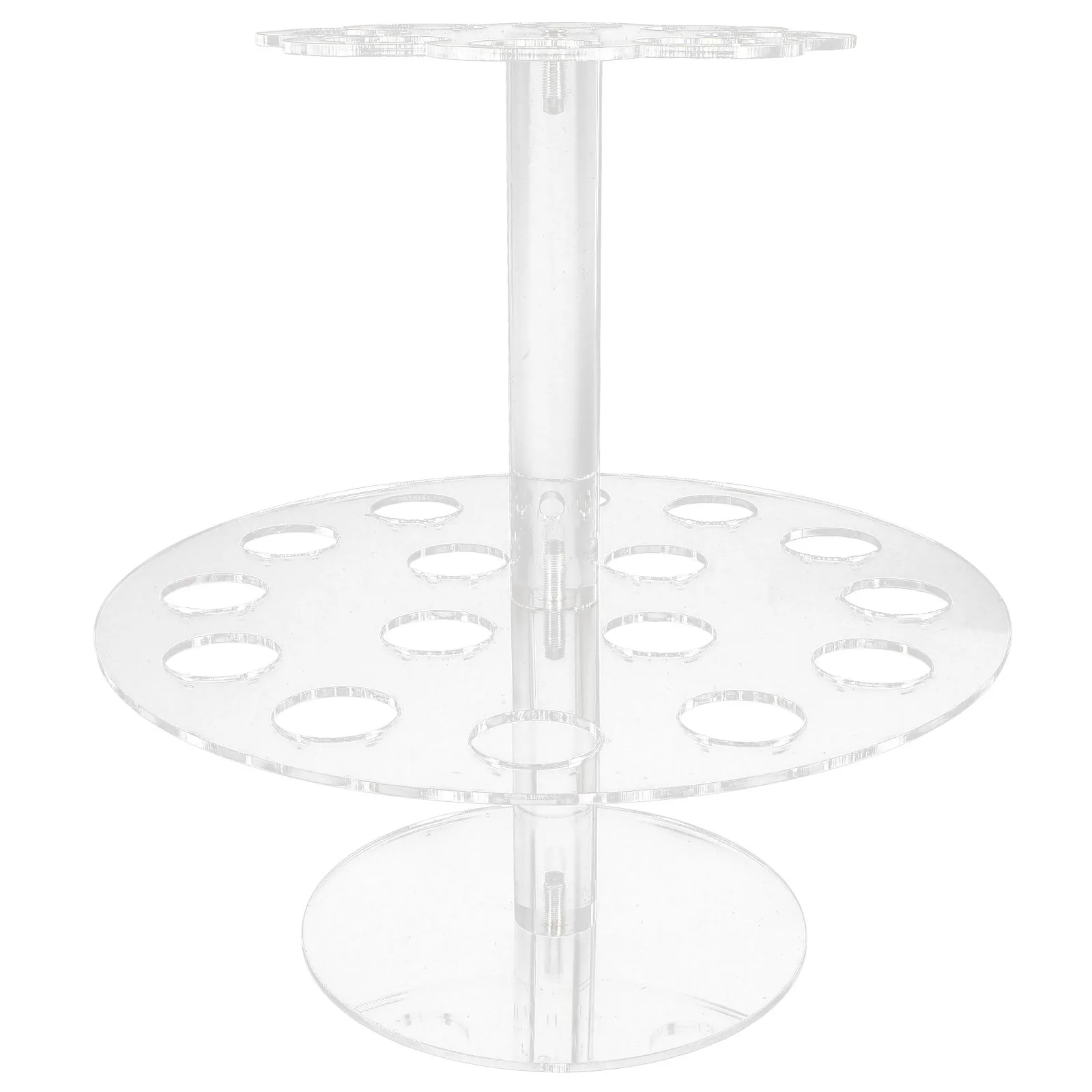 2-Tier الاكريليك كريم الآيس كريم مخروط تقف مخروط حامل حامل ل السوشي رولز الحلوى رف شاشة كعكة متجر المطبخ بار أداة