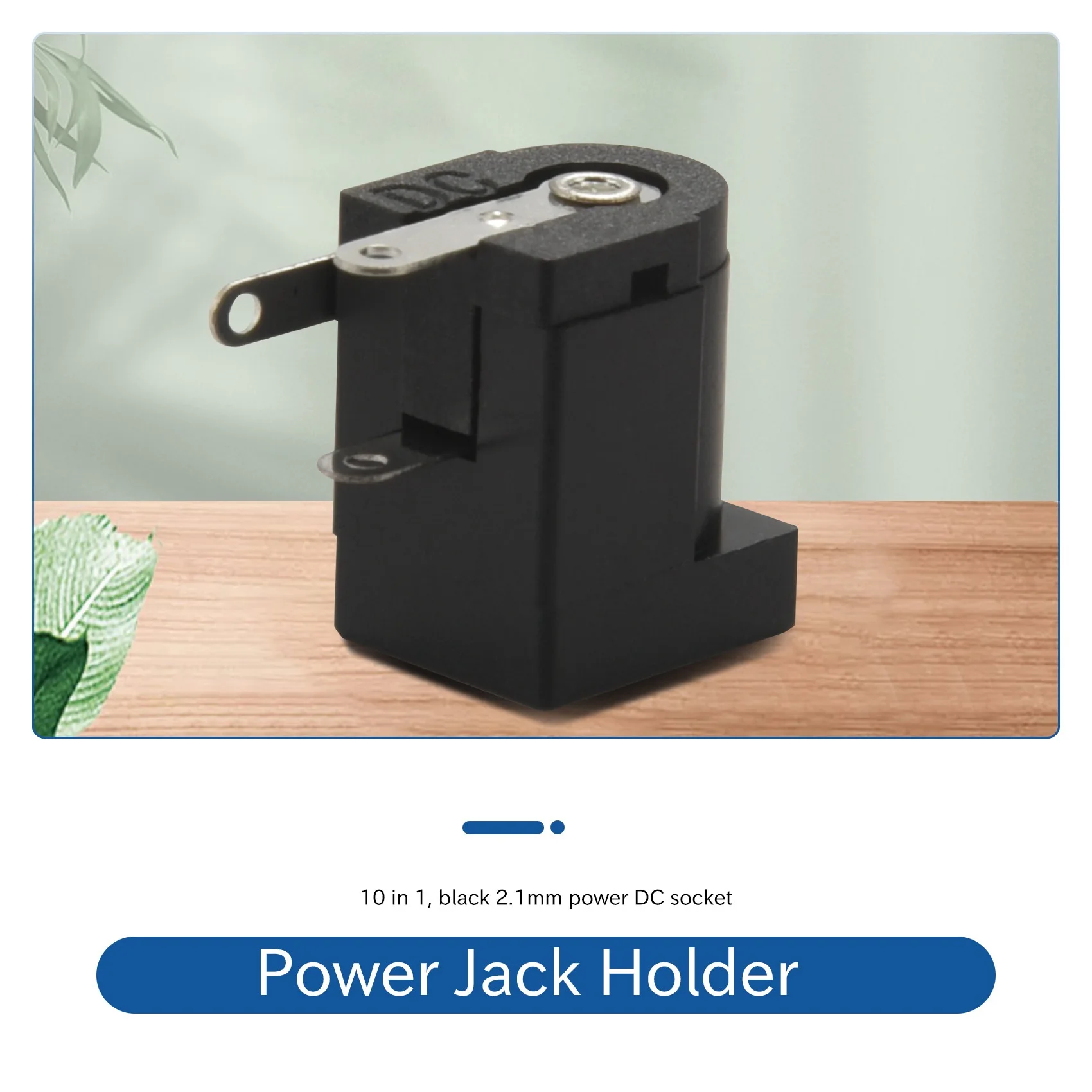 ABDX-10 stuks DC Power Jack Socket 2,1 mm vat-type PCB