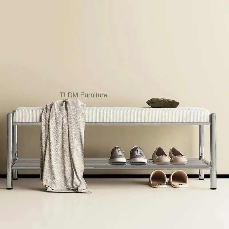 Italian Luxury Shelf Vertical Metal Stackable Minimalist Designer Shoe Cabinet Modern Hidden Sapateira Entrance Furniture Shoe
