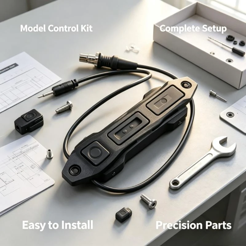 Dual 2.5mm Audio Jack Remote Trigger Switch, Wire Controlled Dual Button Pressure Unit For Hobby Toy Model Flashlight