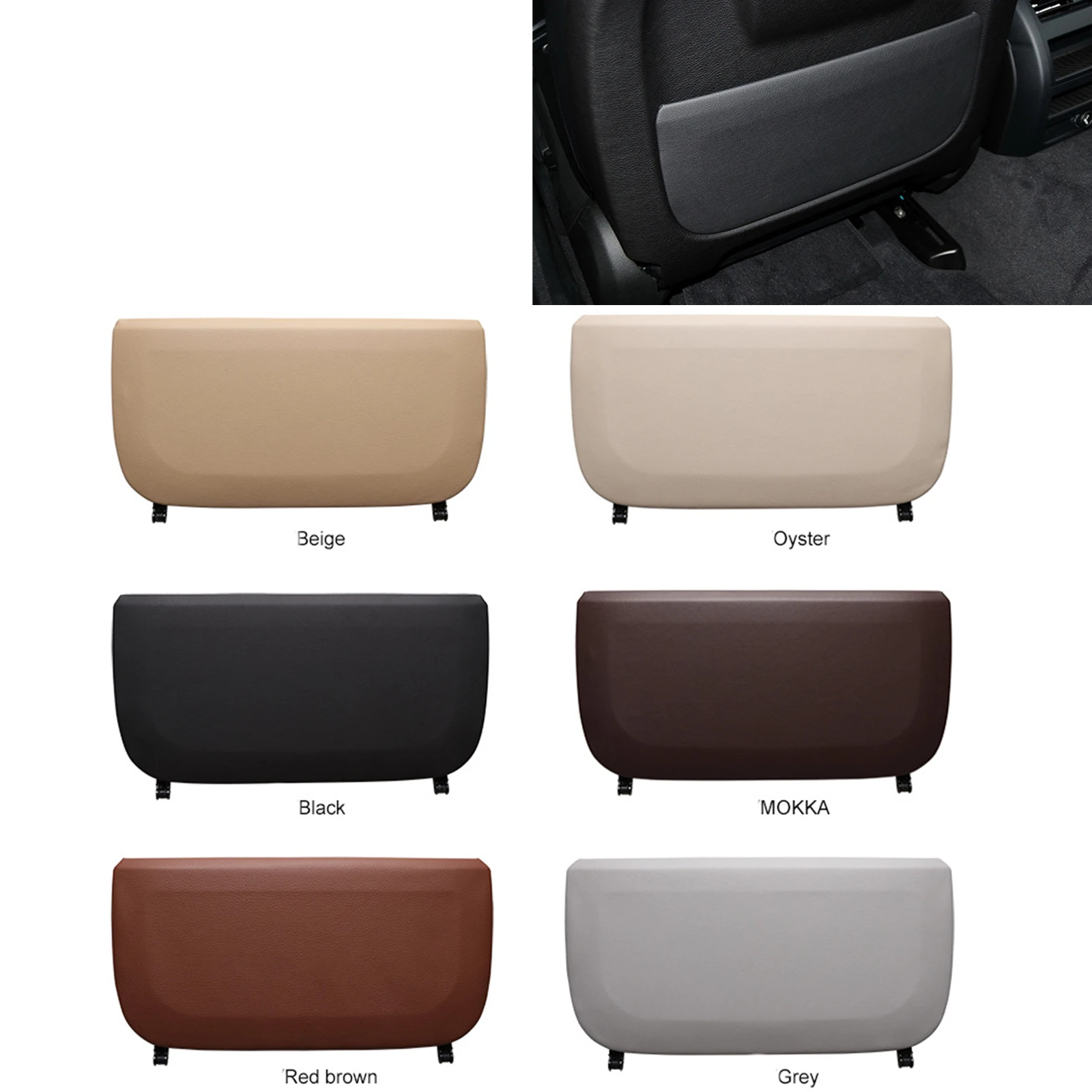 Pop Seat Back Panel Cover Backrest Rear Storage Bag Pocket For BMW 5 Series GT F10 2010-2013 7 Series F01 F02 2009-2012