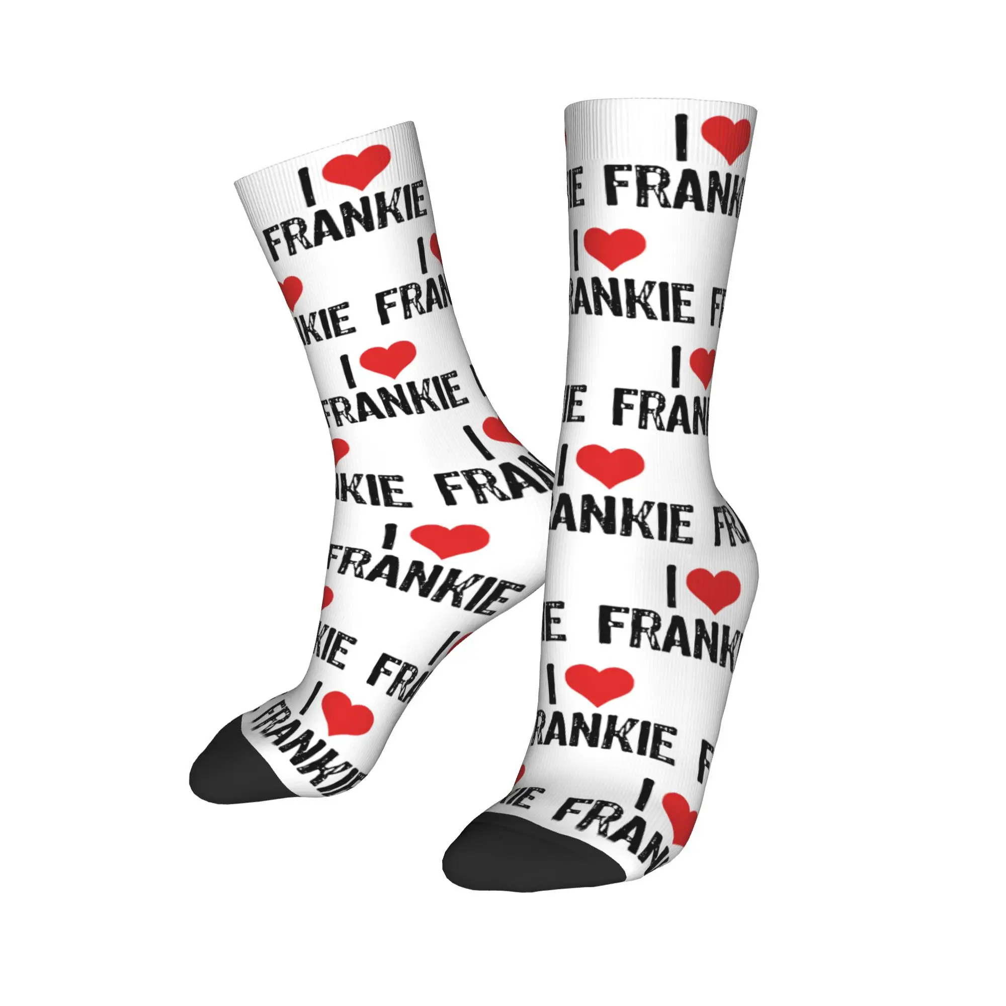 I Love Frankie beverly rip Middle Socks for Women Men All Seasons  Cozy Middle Tube Socks Sweat Absorbing