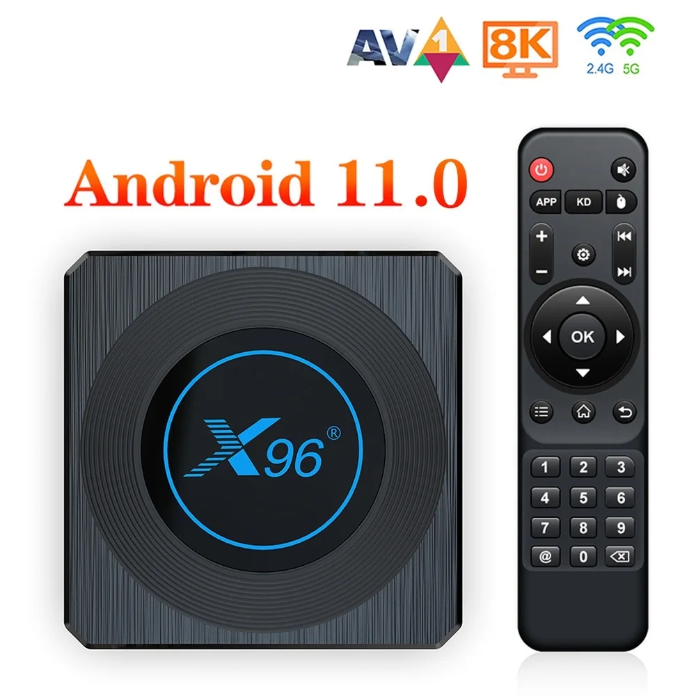 Top! X96 X4 Amlogic S905X4 Smart RGB Light TV Box Android 11 4GB 64GB 32GB 2GB 16GB Wifi Media Player TVBOX 8K Set top box