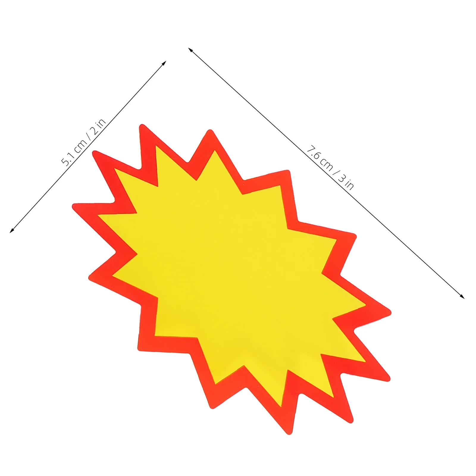 180 pezzi cartellini dei prezzi adesivi di vendita gialli negozio al dettaglio etichette adesive vuote cartelli di prezzi del supermercato etichette promozionali