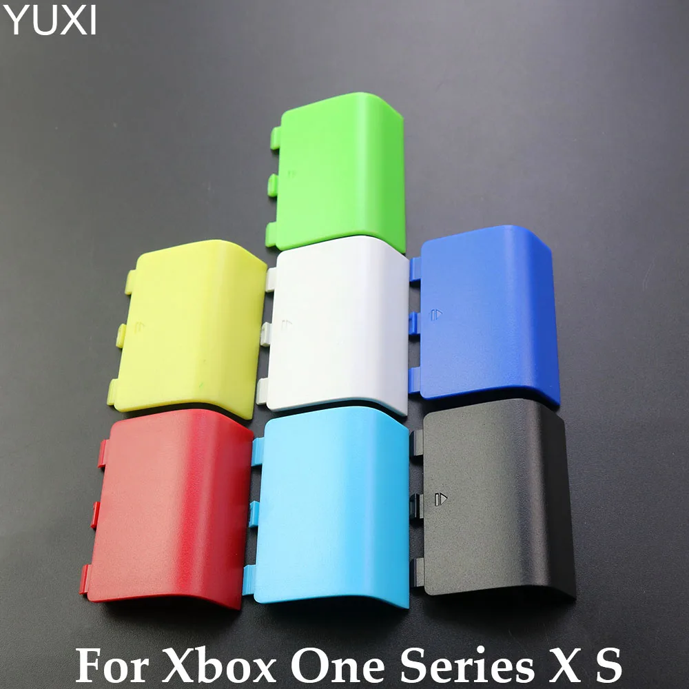 YUXI 1pcs Plastic Replacement Battery Back Cover Lid Door Shell for XBox Series S X Controller Plate Case