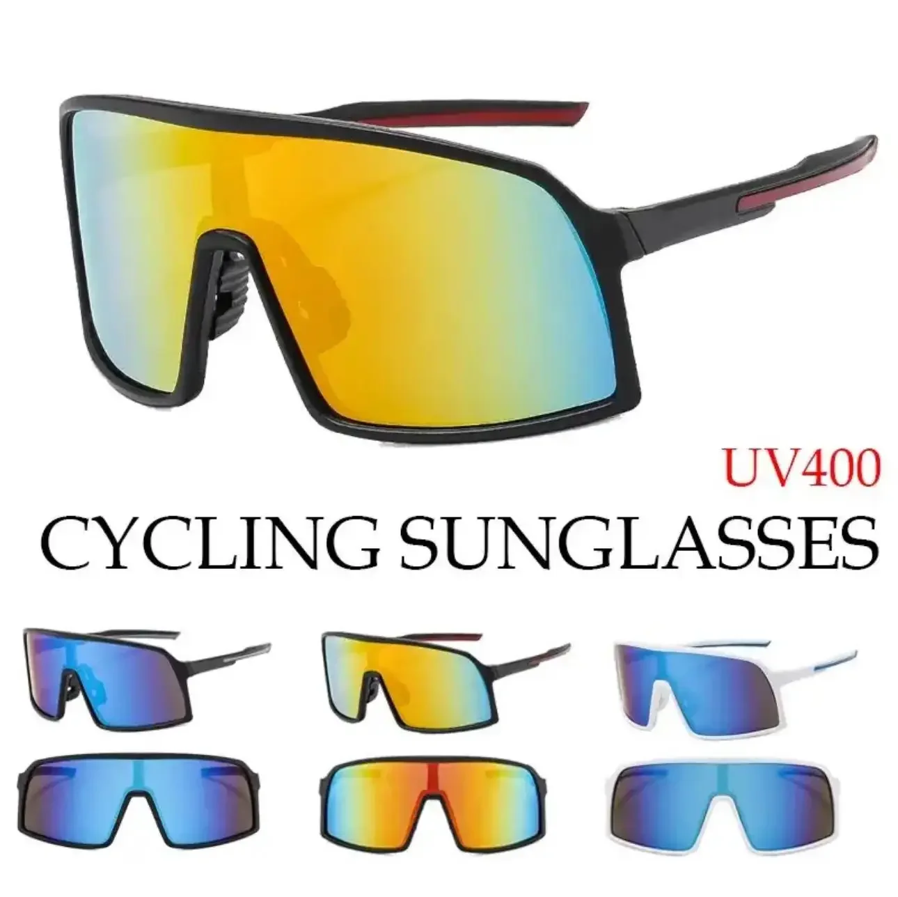 

Men's Women Cycling Sunglasses UV400 Sports Glasses Riding Fishing Driving Eyewear MTB Road Bike Outdoor Goggles Bicycle Glasses