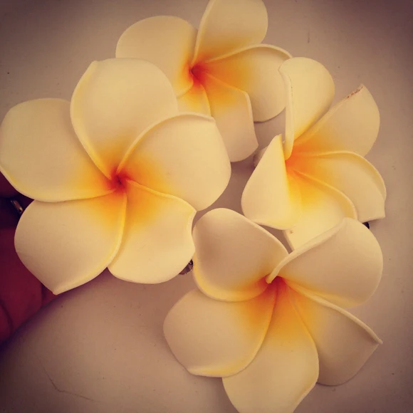 

Beach Vaion Flower Hair Clip Headwear Egg Flower Clip Seaside Holiday Hair Accories Bikini Flower Headband