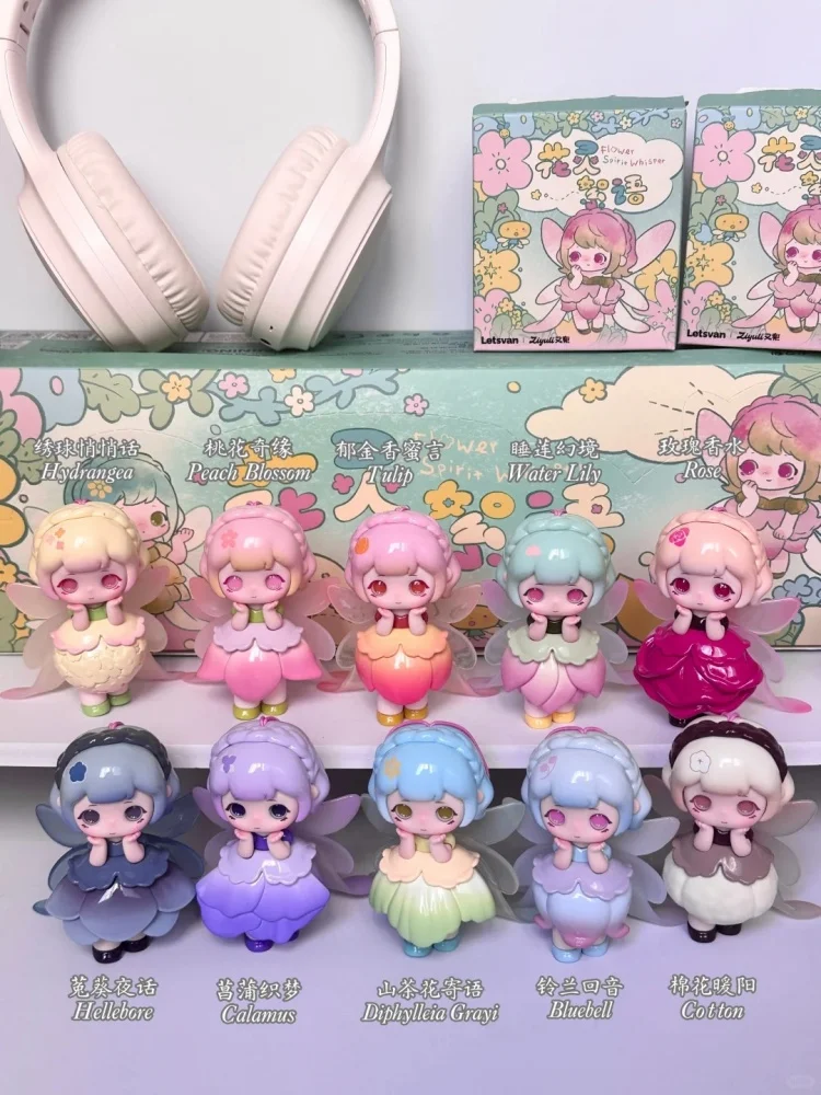 

Letsvan Ziyuli Flower Spirit Whisper Series слепая коробка кулон фигурки милый цветок фея модель игрушки модное украшение подарки для девочек