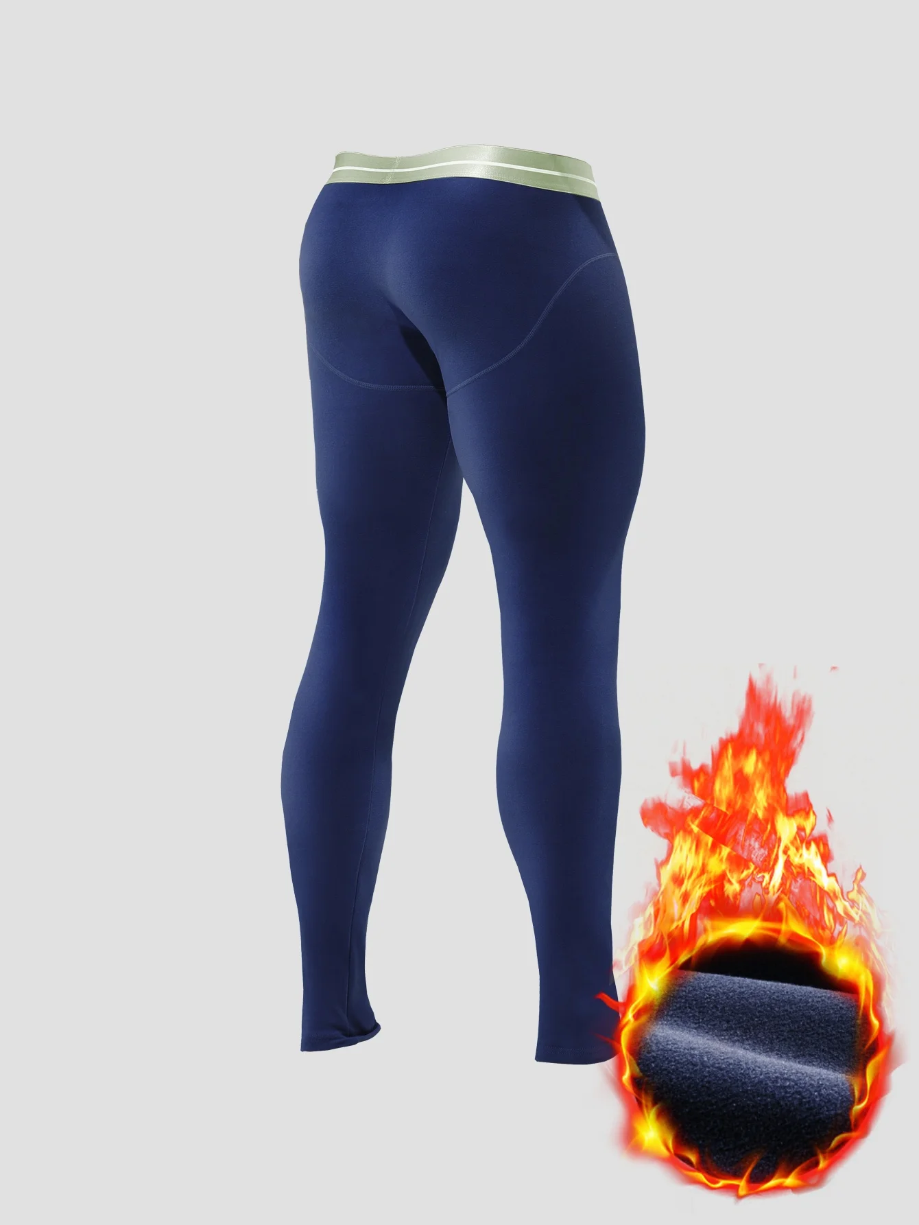 

Winter long Johns, men's underwear, single piece thickened fleece pants, thermal pants, tight-knit pants, leggings, long pants