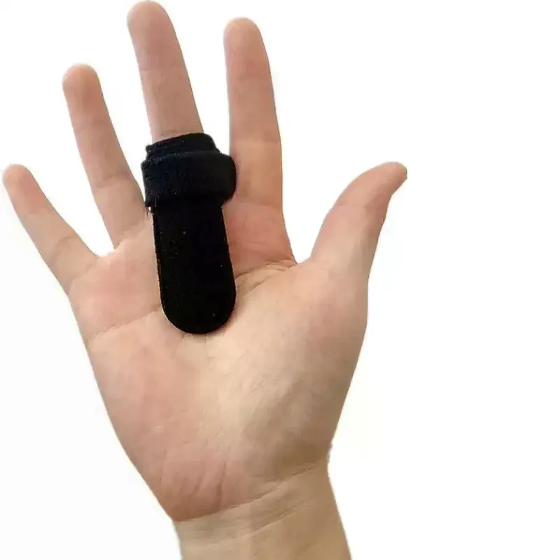 1Pcs Finger Splint Support Brace Adjustable Fabric Finger Protector For Injury Recovery Sports Protection