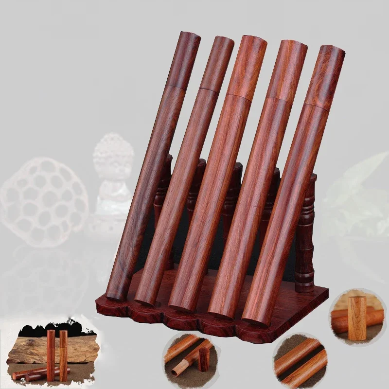 1pcs 5/10/20g Vietnam Rosewood Case Meditation Stick Incense Storage Box Sandalwood Line Incense Tube Pear Barreel Accessories