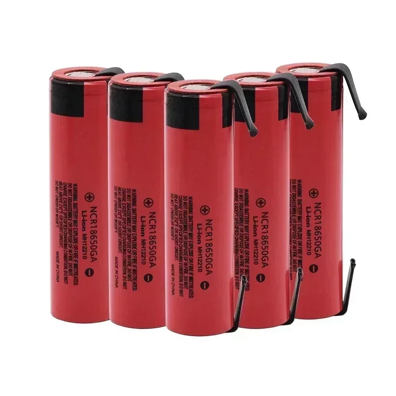 NCR18650 GA 20A Entladung 3,7 V 3500mAh 18650 Batterie Akku Für Spielzeug Taschenlampe Flache-top Lithium-batterie + DIY Nickel