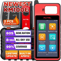 Autel MaxiIM KM100E Key Fob Programmer Immobilizer Tool Key Creation IMMO Learning Chip Read Write Cloning Frequency Detection