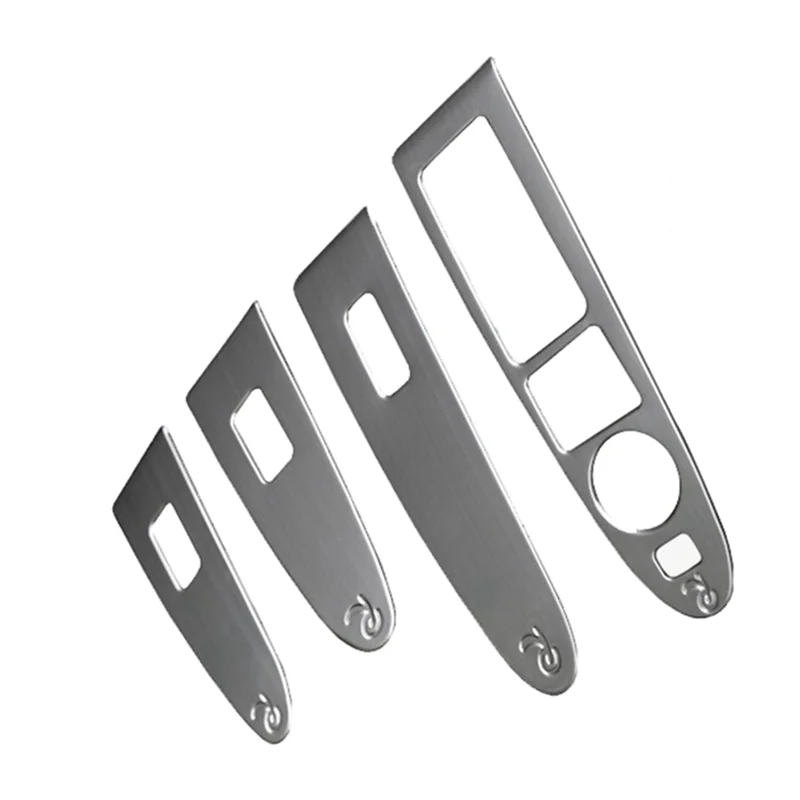 Efficientt-Car Inner Door Window Switch Panel Trim Cover For Kia Sportage R 2011-2015 Interior Modification Decal Sticker LHD