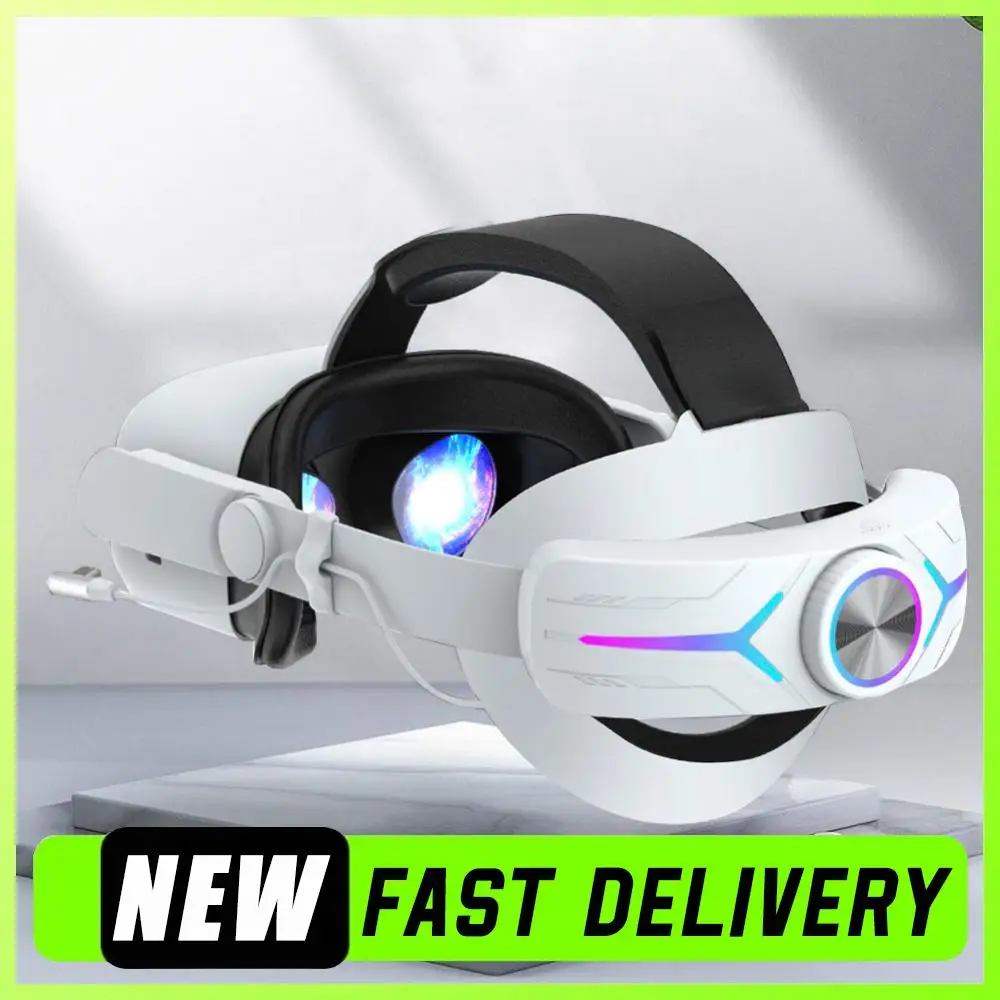 RGB حزام الرأس بطارية قابلة للتعديل حزمة النخبة حزام البطارية 8000mAh تمديد 8h وقت اللعب ل Meta/Oculus Quest 2 ل Meta Quest 2 #3