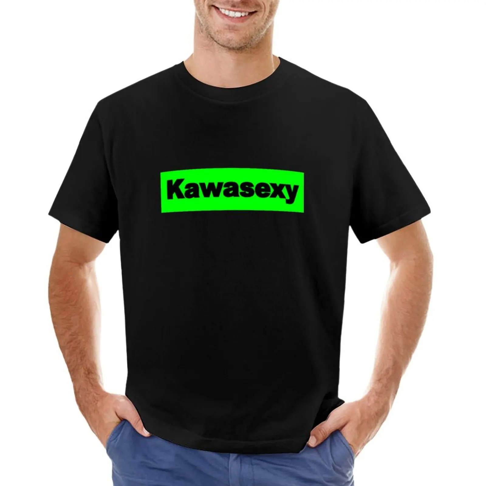 

Kawasexy motorcycle T-Shirt korean fashion graphic shirts plus size tops anime figures fruit of the loom mens t shirts