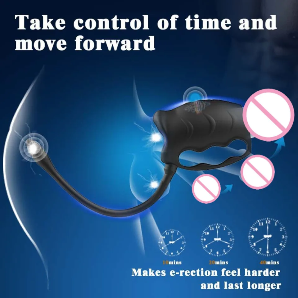 Masseur de Prostate vibrant manchon de pénis anneau de coq prolongateur de pénis vibrateur Stimulation jouet sexuel adulte pour hommes retarder l'éjaculation
