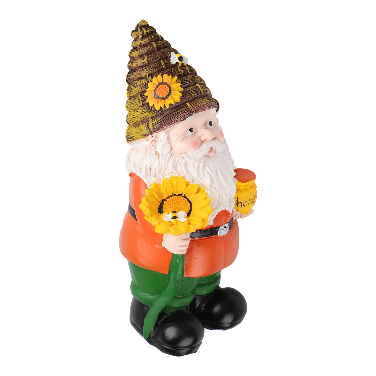 Garden Gnome Resin Statue for Outdoor Spaces Built to Withstand Rain Sun and Temperature Changes with Classic Design Language