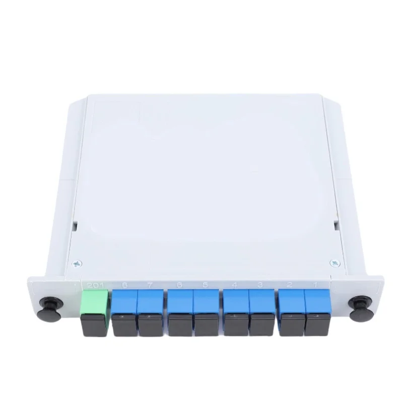 1x8 PLC Fiber Optic Splitter SC UPC Connector Plug In Optical Splitter For Home Wiring Engineering Projects