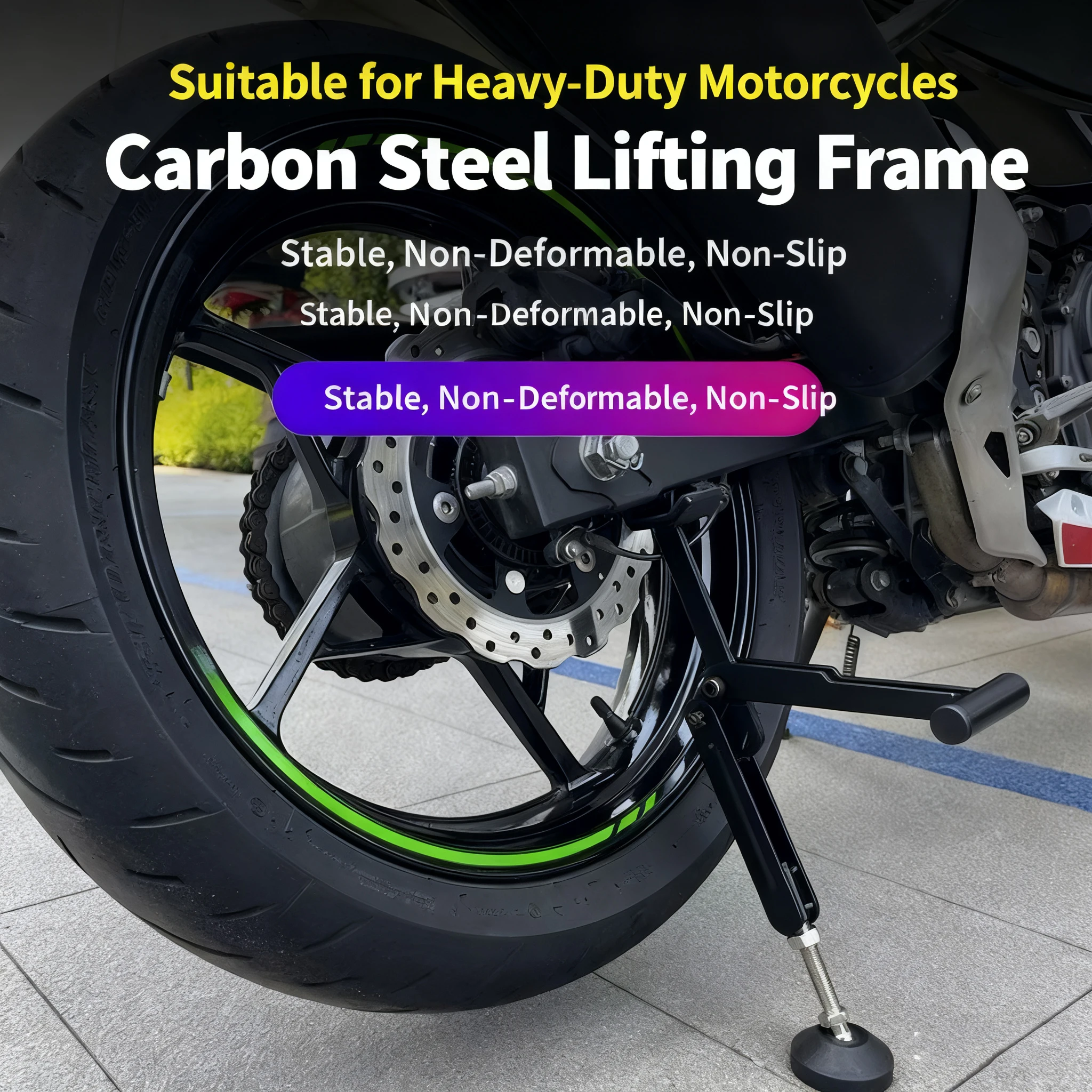 

Motorcycle Labor Saving Wheel Stand Universal Motorcycle Folding Lifting Support Frame Swingarm Lift Frame For Most Motorcycles
