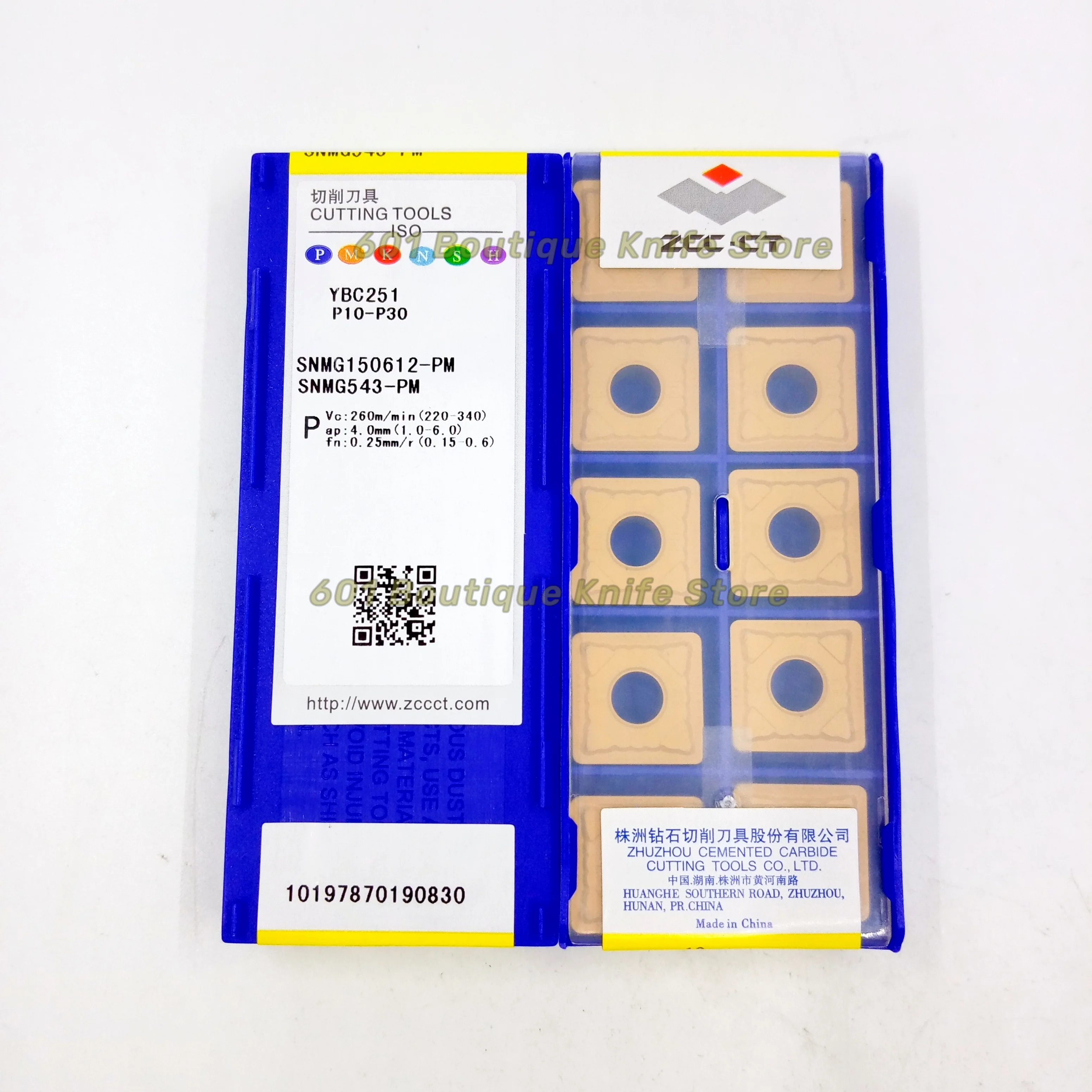 FREE SHIPPING ZCCCT YBC251 SNMG150612-PM CUTTING TOOL TURNING INSERTS Lathe Tool