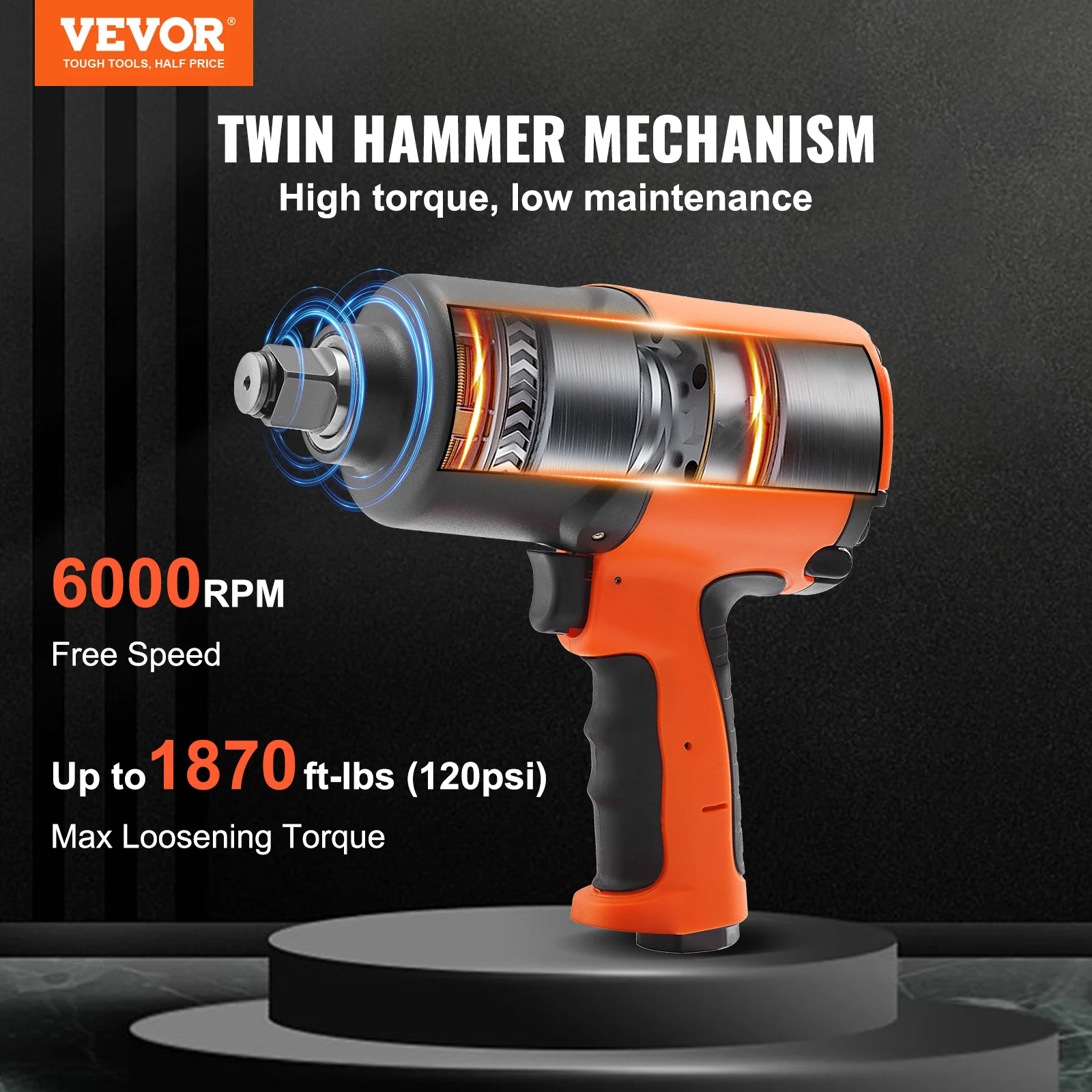 VEVOR Air Impact Wrench 3/4