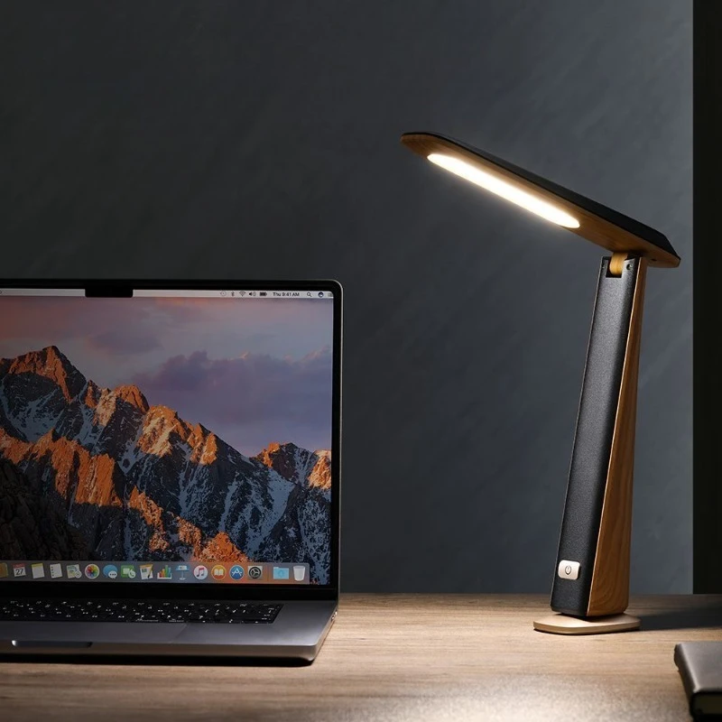 Portable Foldable LED Desk Lamp,USB Rechargeable Infinite Dimming Study Light, Night Light for Student Dormitory Desktop Reading