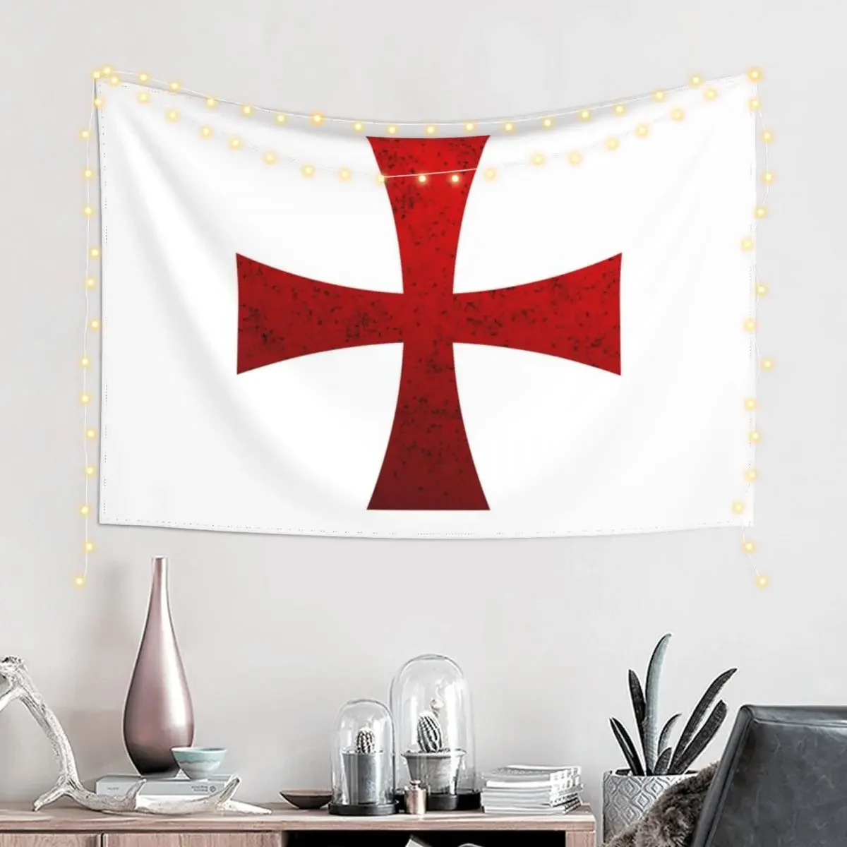 Knights Templar Crusader Knights Templar Order Tapestry Home Decoration Accessories Art Mural Kawaii Room Decor Tapestry