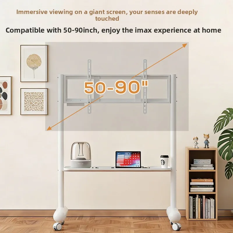 Movable Stand Living Room Bedroom 65/75/85 Floor Base Stand Roller