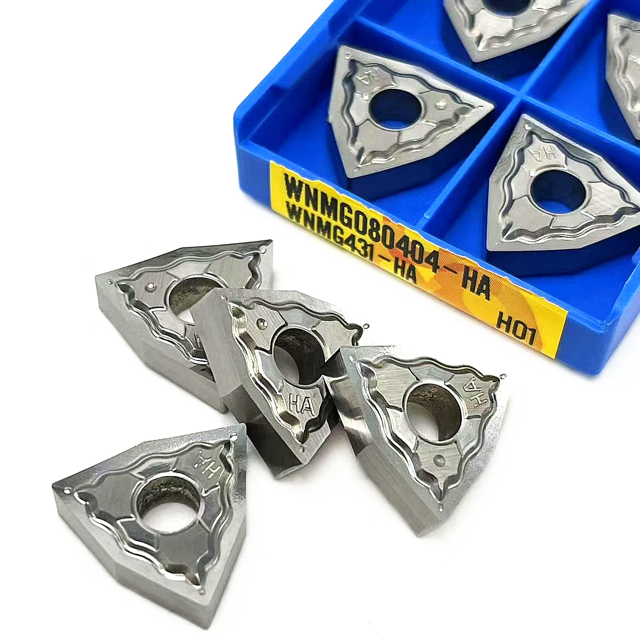 Strumento in alluminio WNMG080402 04 08 HA H01 nuova lama per scanalatura e scanalatura in lega di alluminio lama per macchina CNC utensili per tornitura in metallo